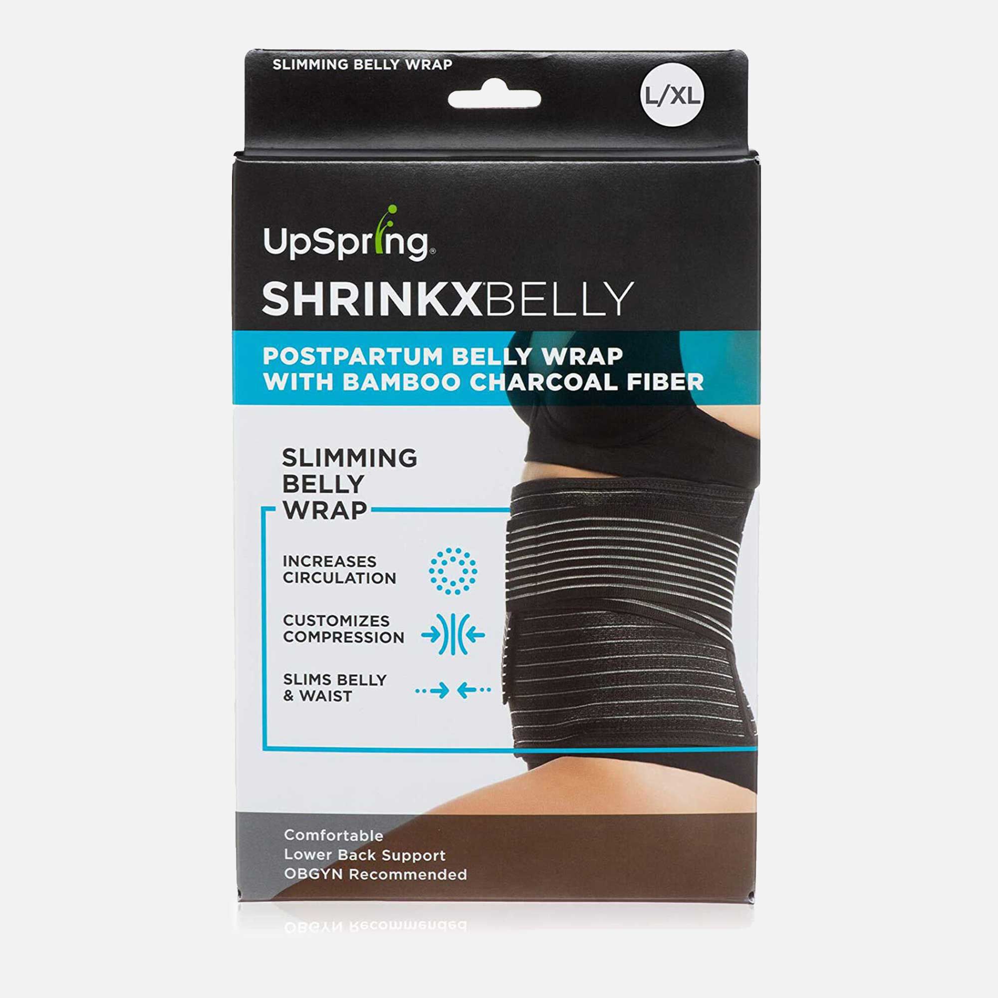Shrinkx Belly Postpartum Belly Wrap with Bamboo Charcoal Fiber, Black, , large