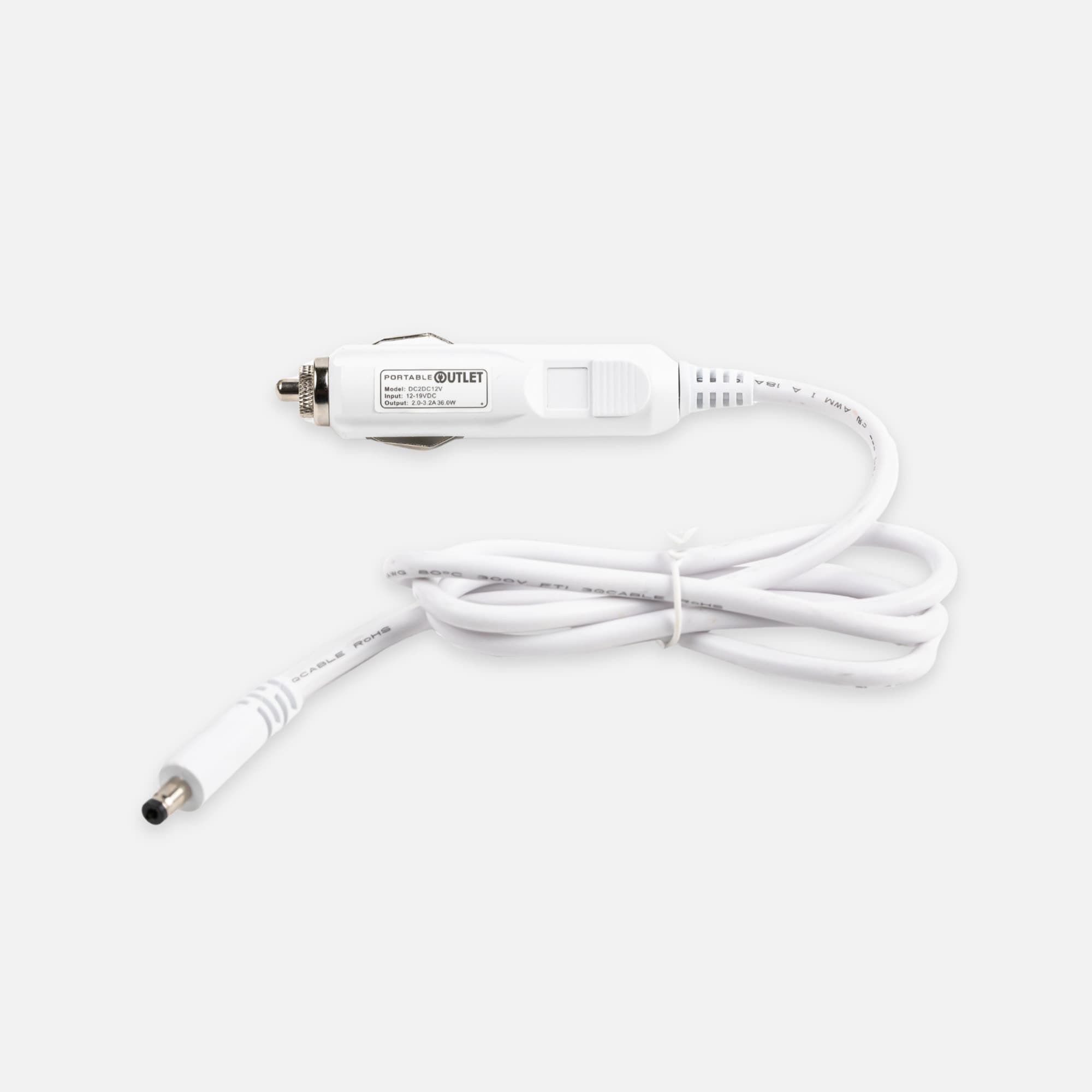 Portable Outlet 12V DC Car Charger for CPAP Battery