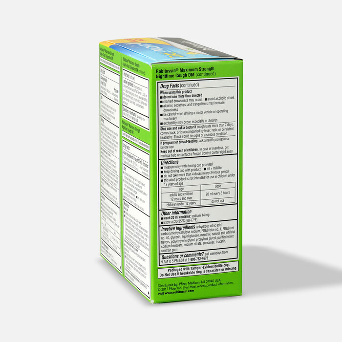 Robitussin Maximum Strength Day & Night Cough + Chest Congestion DM Value Pack, 4 oz. each, , large