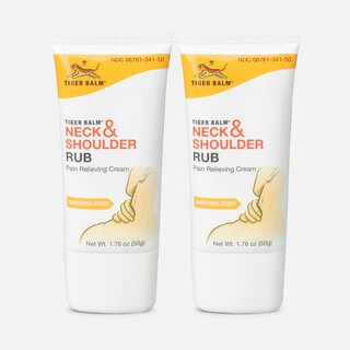 Tiger Balm Neck & Shoulder Rub, 50G, 1.76 oz. (2-Pack)
