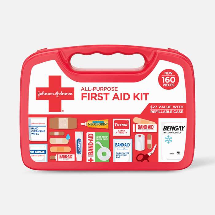 Johnson & Johnson All-Purpose First Aid Kit - 160 ct., , large