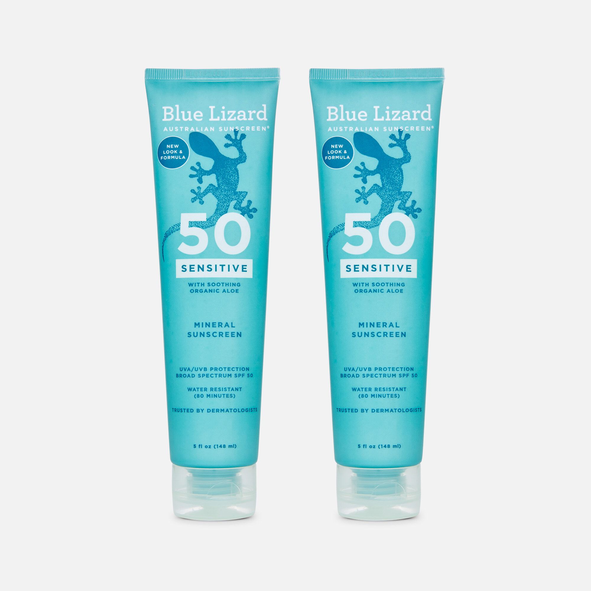 Blue Lizard Sensitive Sunscreen SPF 50 Lotion, 5 oz. tube (2-Pack), , large