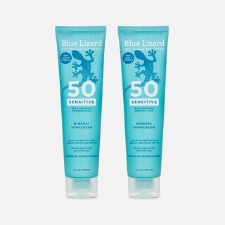 Blue Lizard Sensitive Sunscreen SPF 50 Lotion, 5 oz. tube (2-Pack)