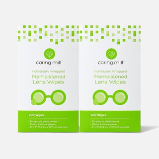 Caring Mill™ Pre-Moistened Lens Wipes, 200 ct. (2-Pack)