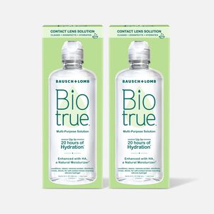 Bausch + Lomb Biotrue Multi-Purpose Solution for Soft Contact Lenses, 10 fl oz. (2-Pack)