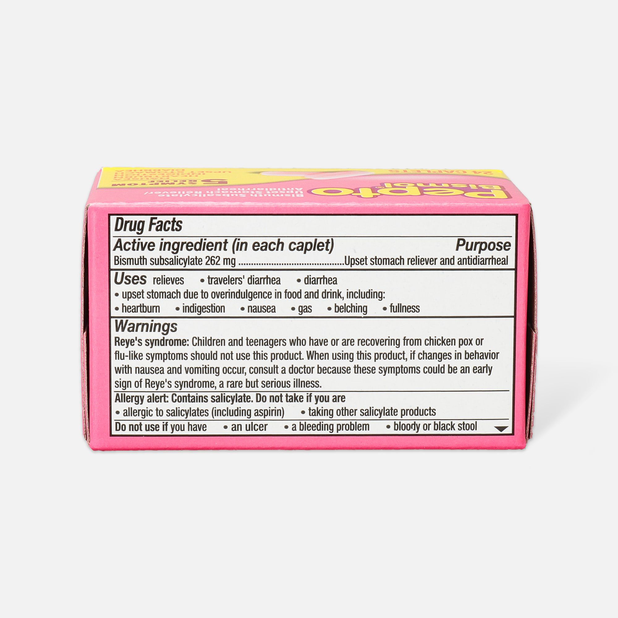 Pepto Caplets, Unflavored, 24 ct., , large
