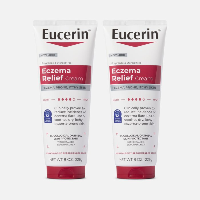 Eucerin Eczema Relief Body Cream, 8 oz. (2-Pack), , large