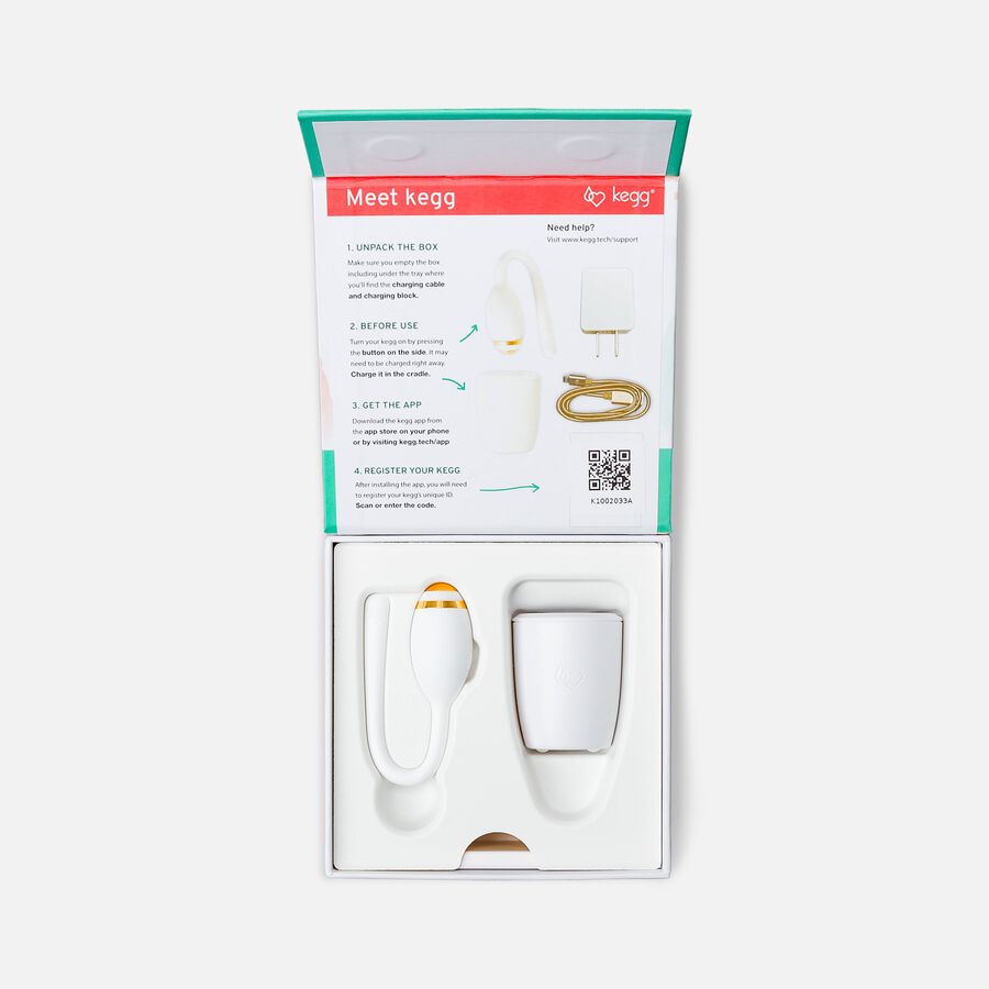 keggᵀᴹ Fertility Tracker and Kegel Ball, Gold, Original, large image number 2