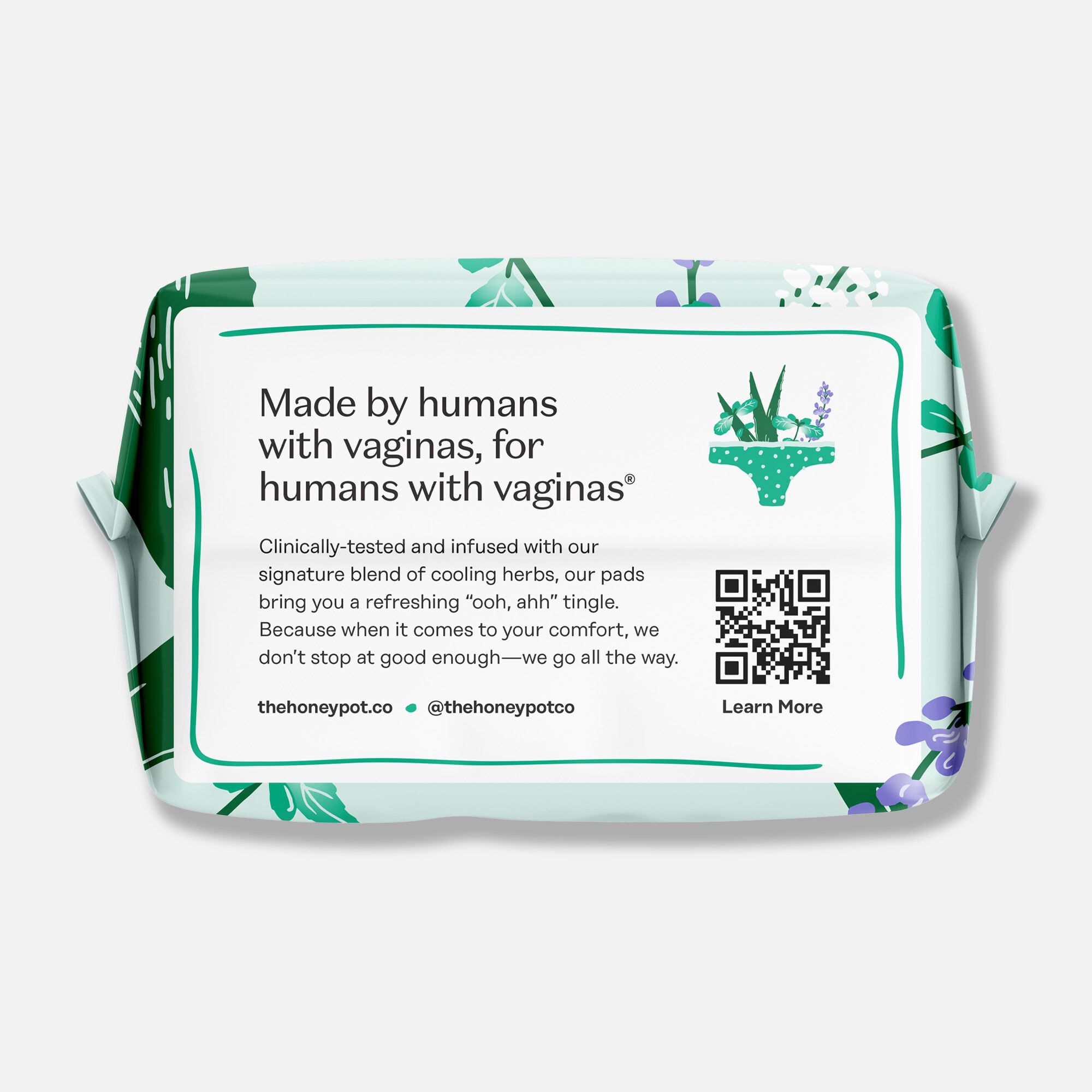 The Honey Pot 100% Organic Top Sheet Everyday Herbal Pantiliners, 30 ct. (2-Pack), , large