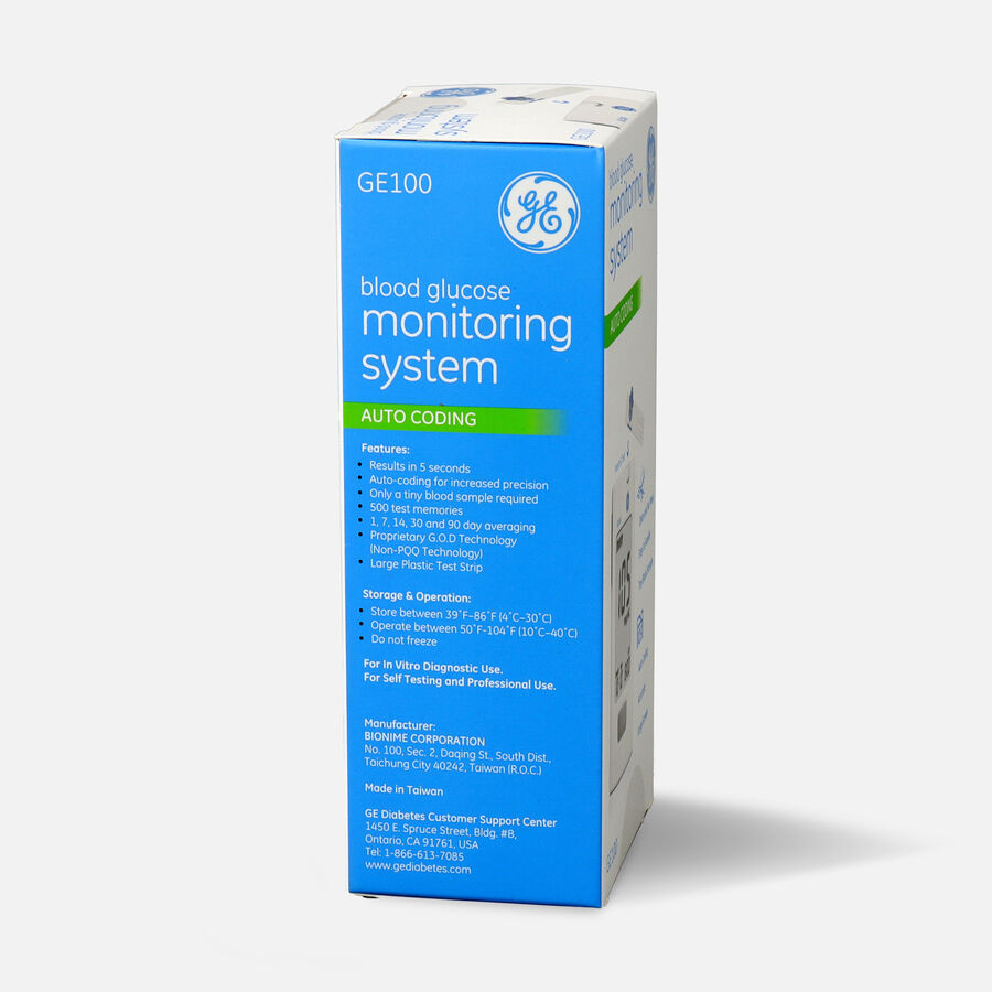 GE100 Blood Glucose Meter, , large image number 1