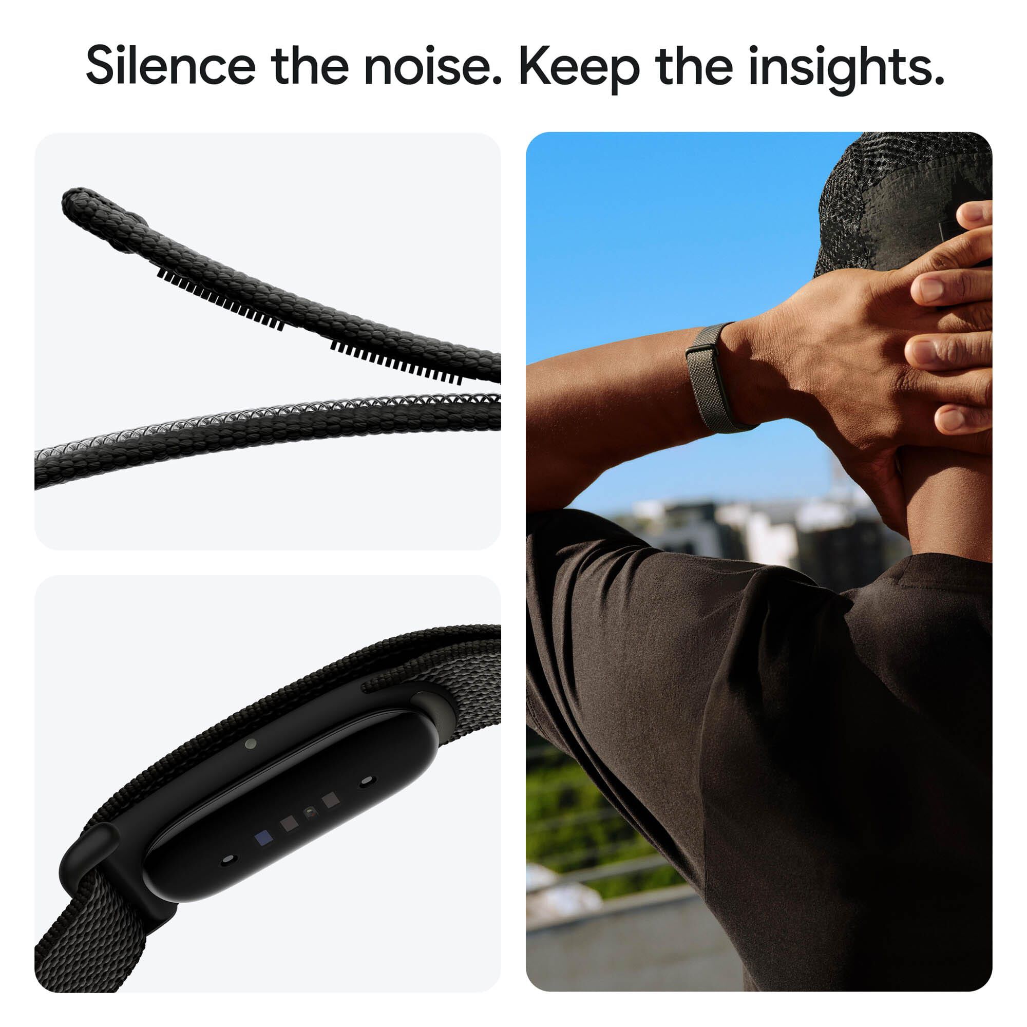 Google Fitbit Air, Screenless Fitness and Health Tracker, One Size, Obsidian, large