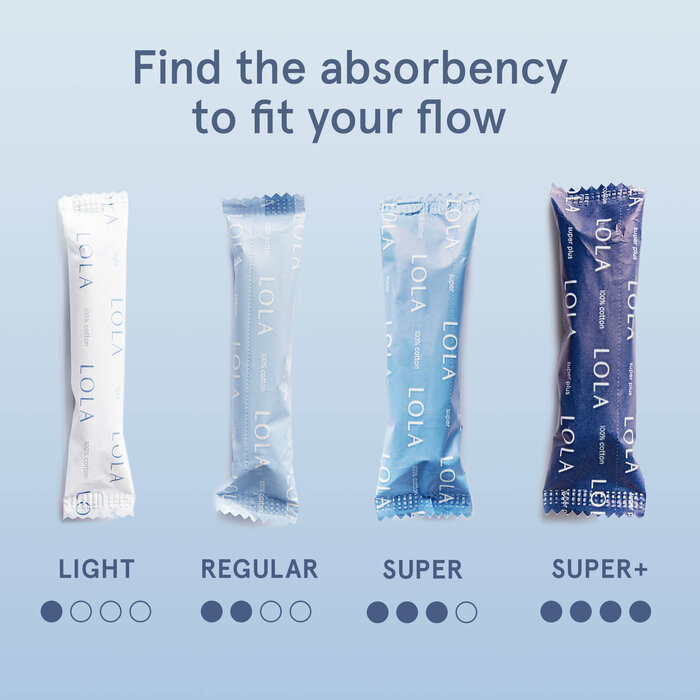 LOLA Assorted Regular & Super Tampons, 20 ct., , large