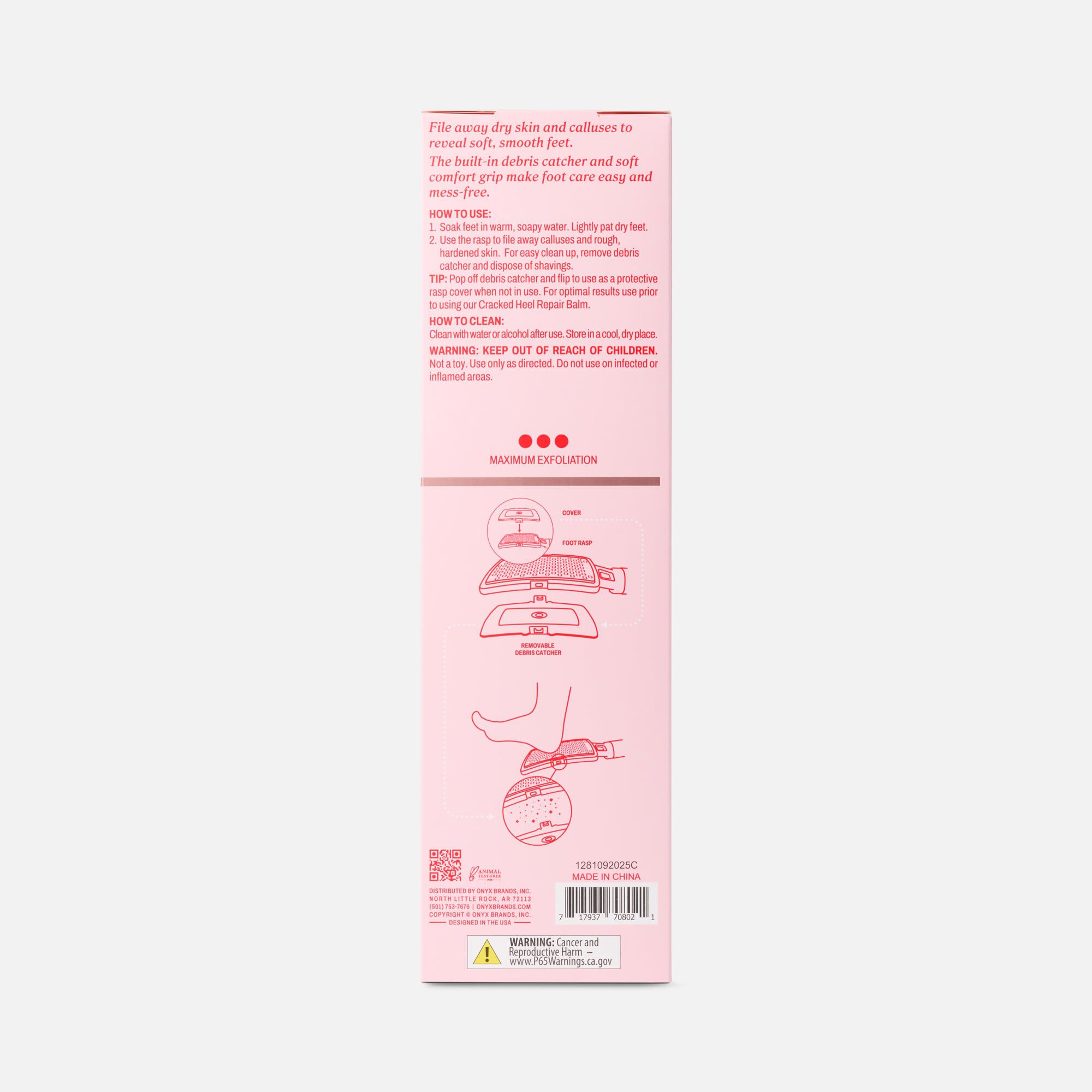 ONYX Professional Extra Smooth Callus Foot Rasp, , large