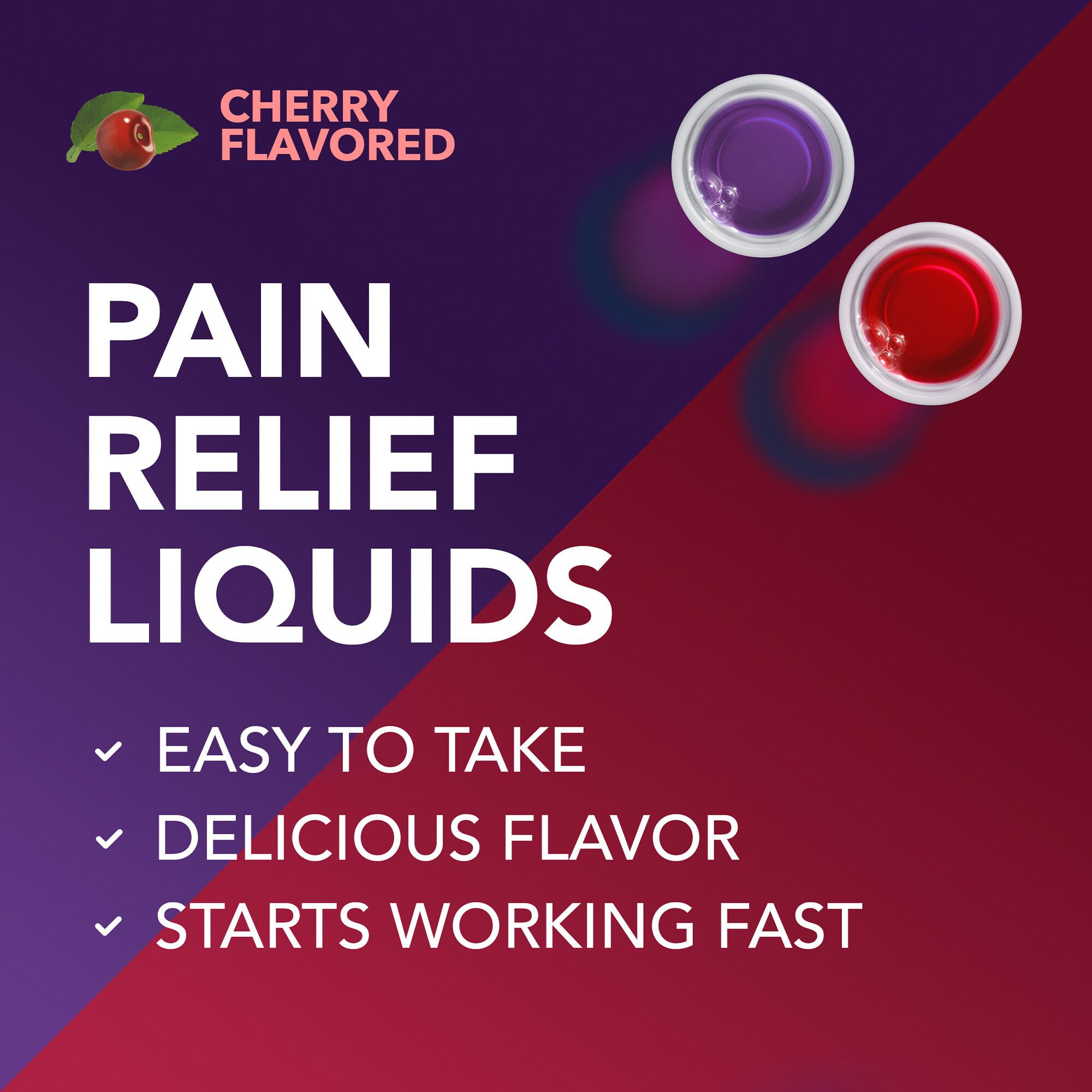 Vicks PainQuil Pain Relief Liquid, Day & Night Combo Pack, Cherry, 2x 12 oz., , large
