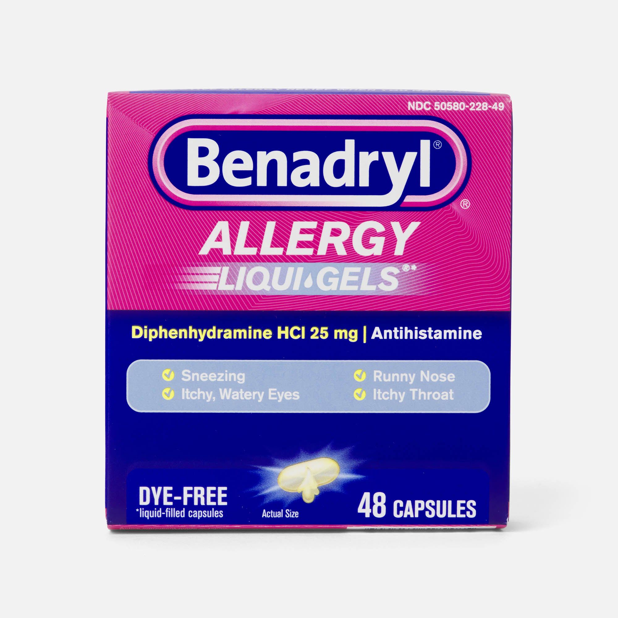 Benadryl Allergy Relief Liqui-Gels, 24 ct., , large