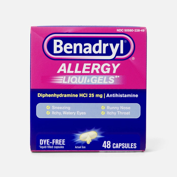 Benadryl Allergy Relief Liqui-Gels, 24 ct., , large