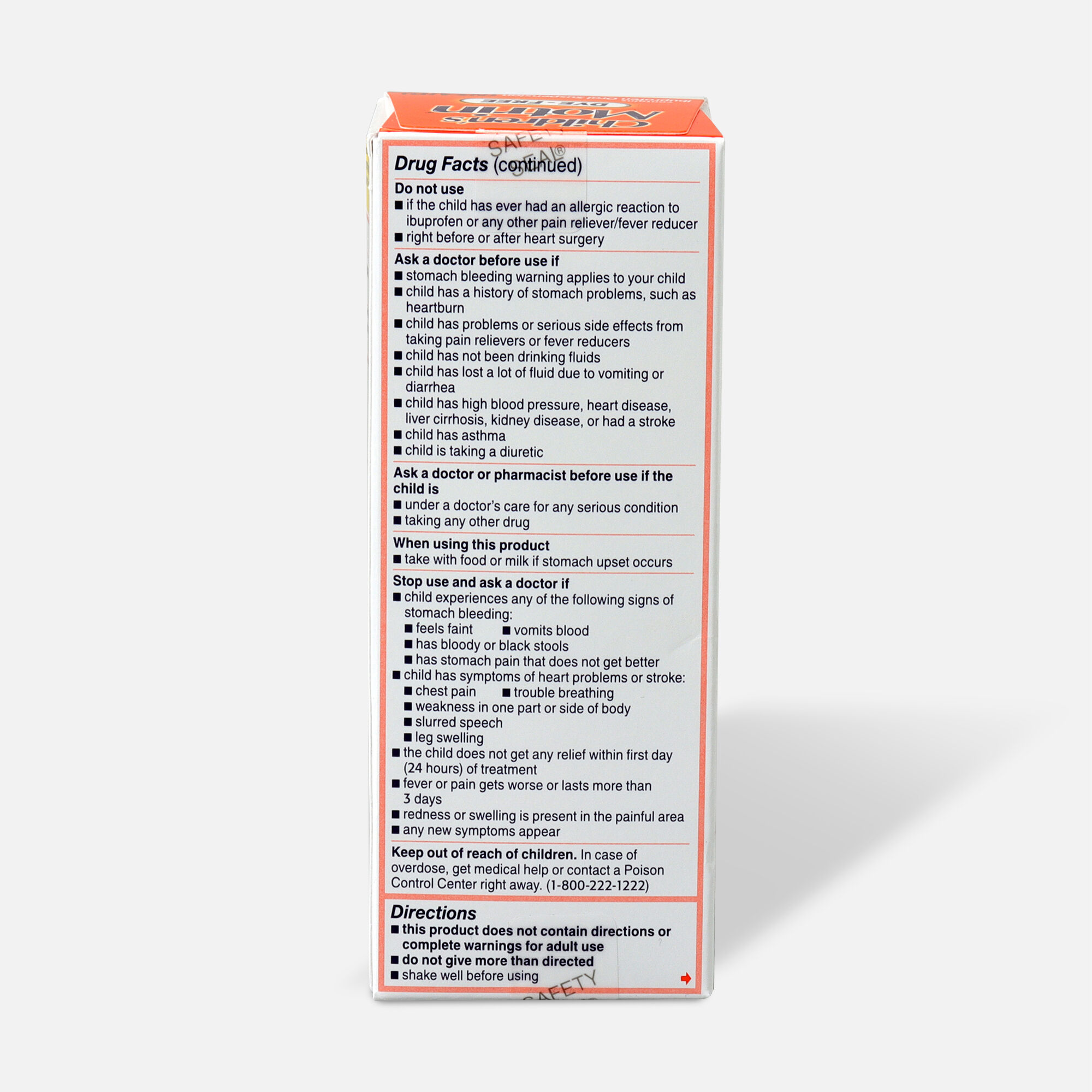 Children's Motrin Pain Reliever/Fever Reducer Liquid, Dye-Free, Original Berry, 4 fl oz., , large