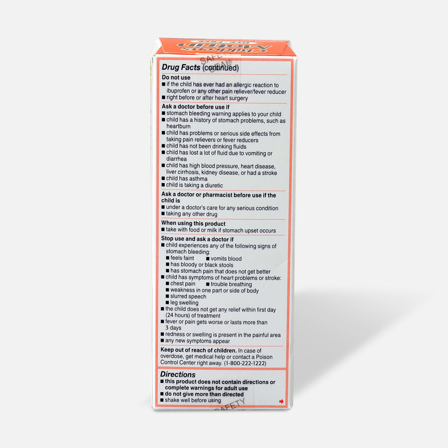 Children's Motrin Pain Reliever/Fever Reducer Liquid, Dye-Free, Original Berry, 4 fl oz., , large image number 1