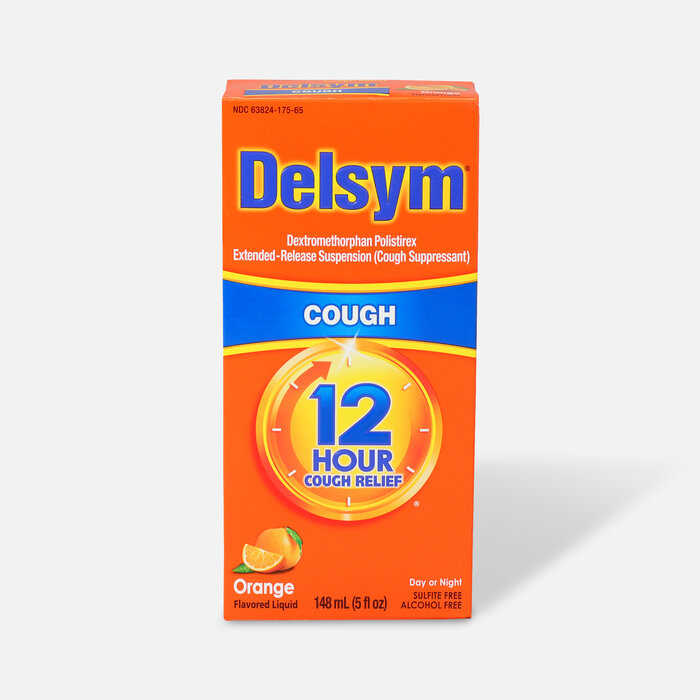 Delsym Adult Liquid, Orange with Dosage Cup, 5 oz., , large