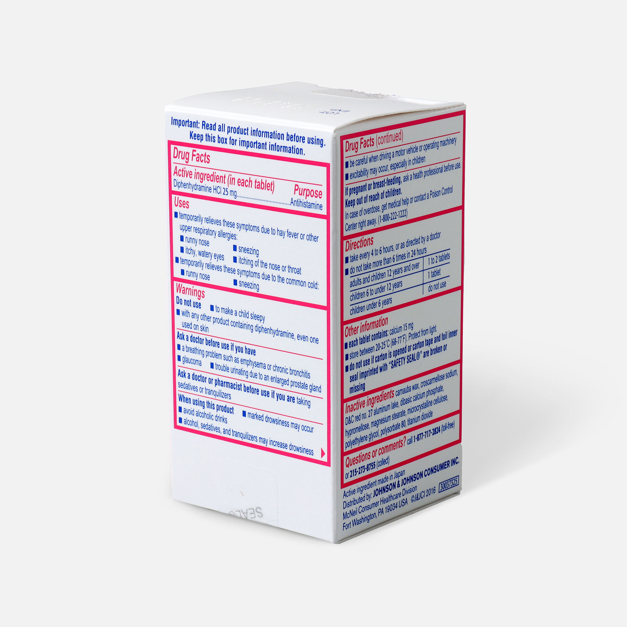 Benadryl Ultra Allergy Relief Tablets, 100 ct., , large