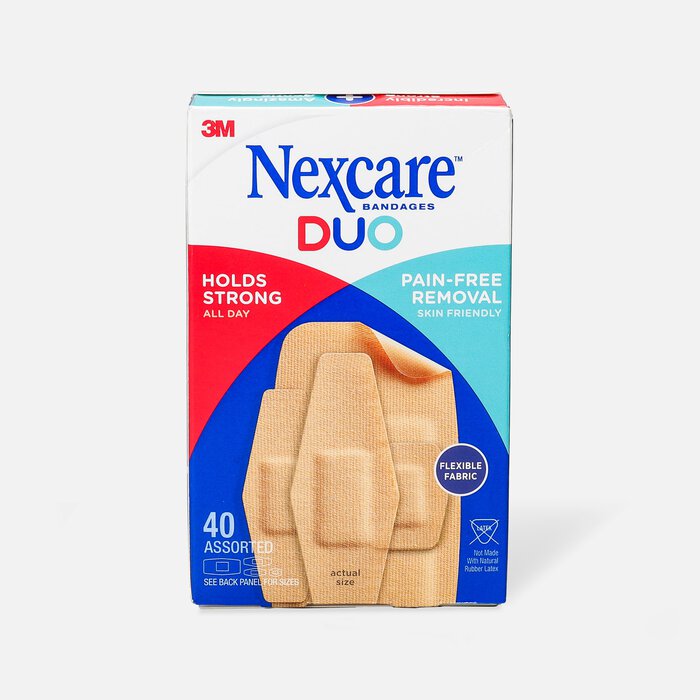 Nexcare DUO Bandage, Assorted, 40 ct., , large