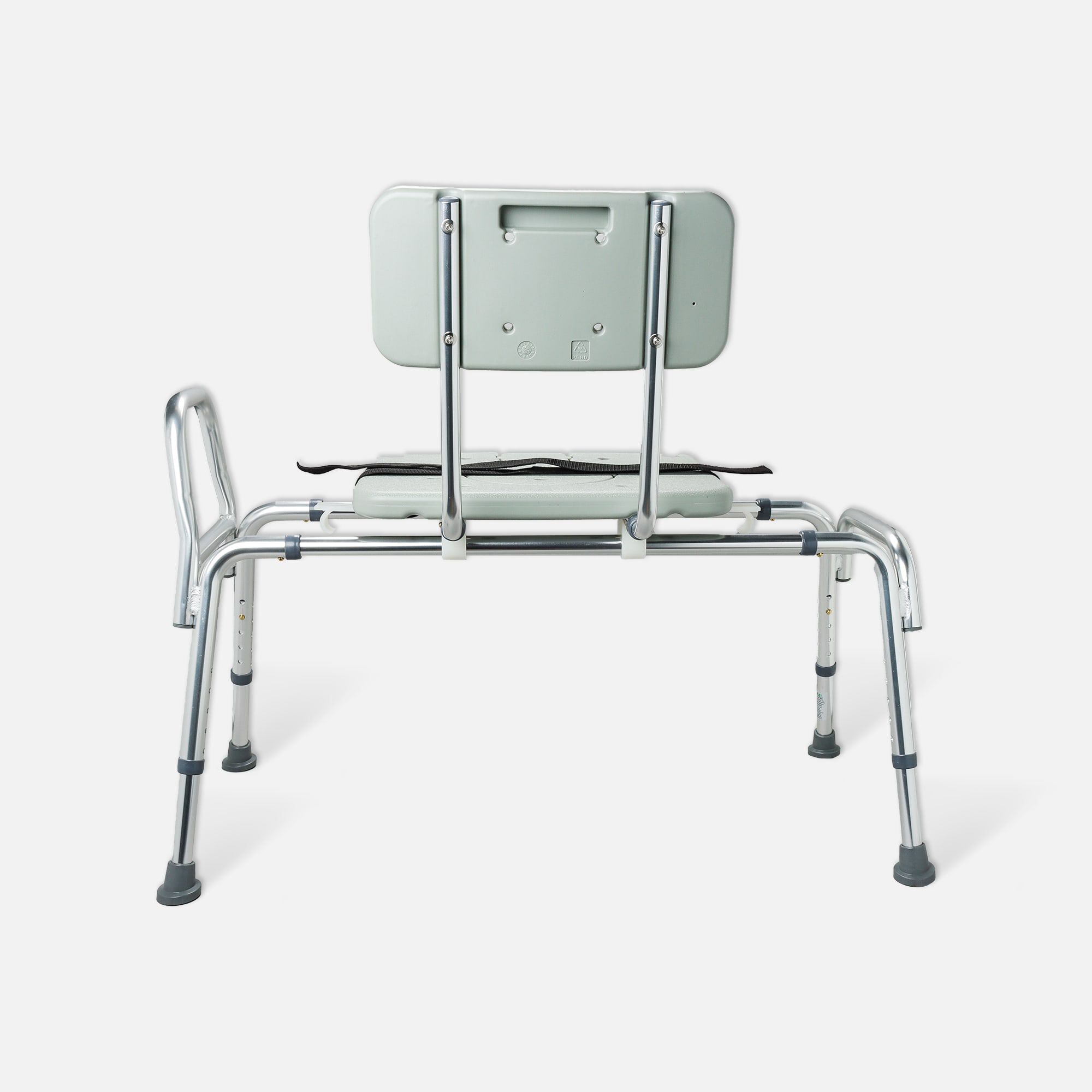 DMI® Sliding Transfer Bench Shower Chair with Cut-Out Seat, , large