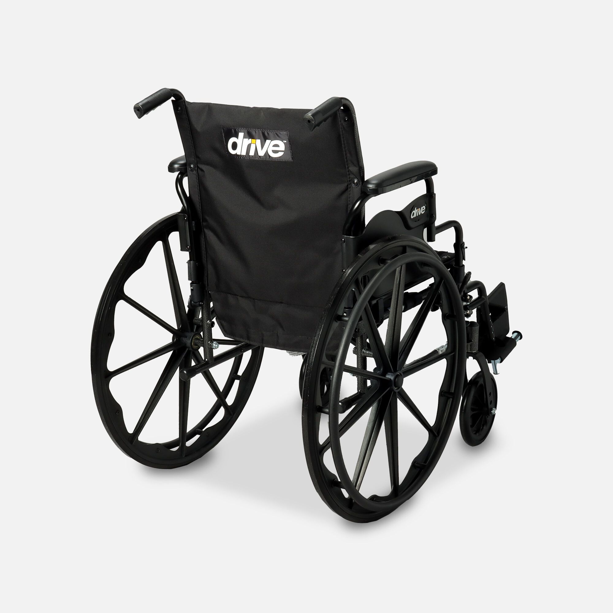 Drive Cruiser III Lightweight Wheelchair, Swing Away Footrests, 18", Black, , large