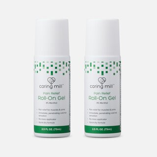 Caring Mill™ Menthol Pain Relief Roll-On Gel, 2.5 fl oz. (2-Pack)