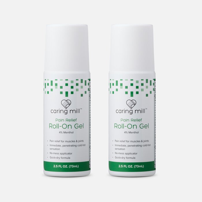 Caring Mill™ Menthol Pain Relief Roll-On Gel, 2.5 fl oz. (2-Pack), , large