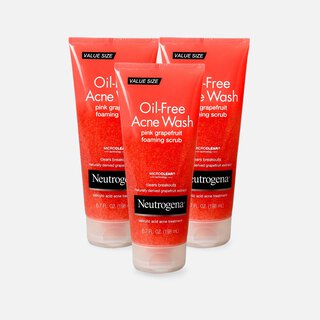 Neutrogena Pink Grapefruit Foaming Face Scrub, 6.7 oz. (3-Pack)