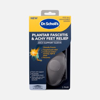Dr. Scholl’s Plantar Fasciitis and Achy Feet Relief Arch Support Sleeve, One Pair