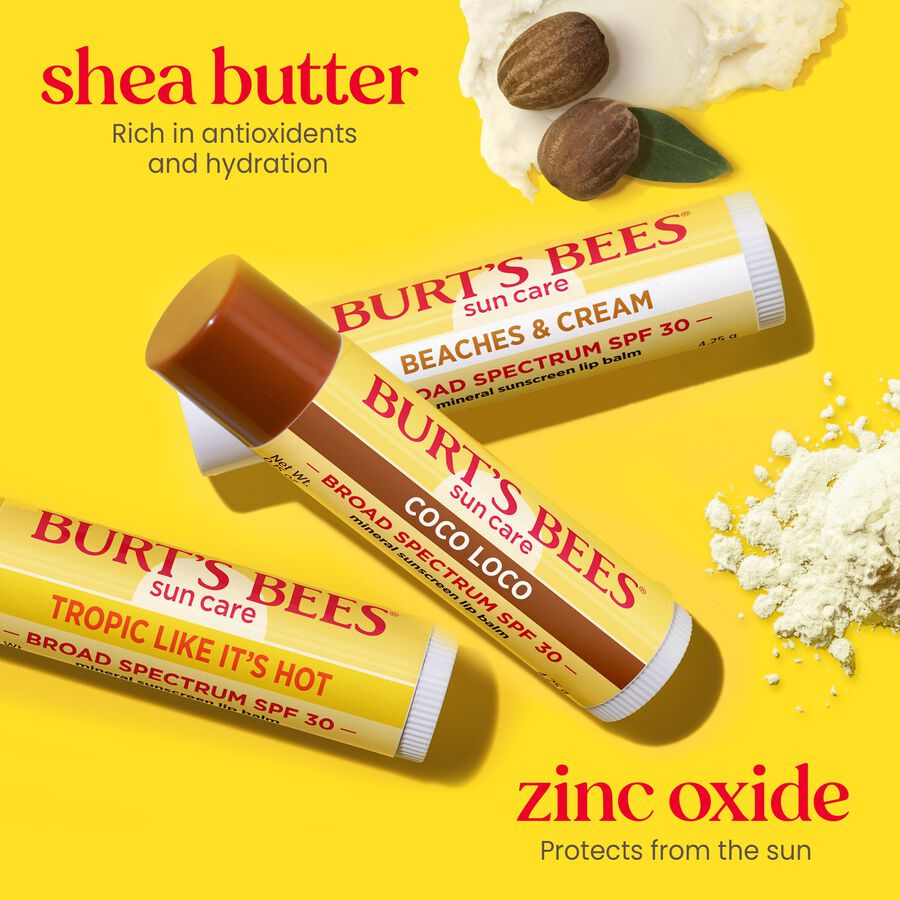 Burt&rsquo;s Bees Sun Care Island Getaway Lip Balm SPF 30, 3-Pack, 0.15 oz., , large image number 2