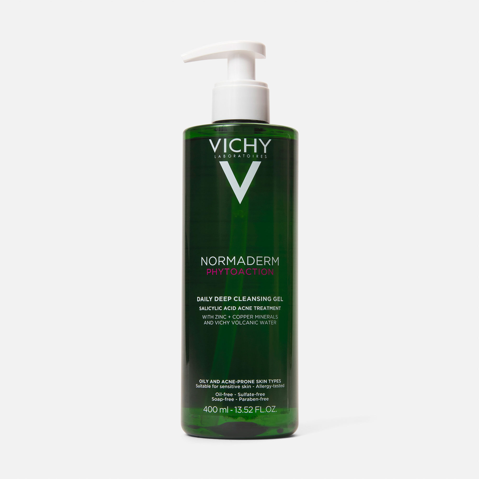 Vichy Normaderm PhytoAction Daily Deep Cleansing Gel with Salicylic Acid, , large
