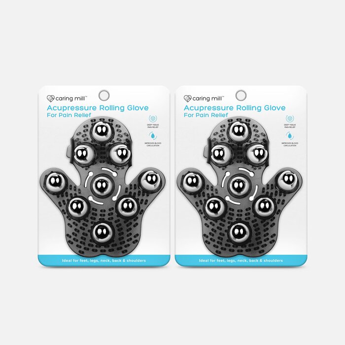 Caring Mill™ Acupressure Rolling Glove for Pain Relief (2-Pack), , large