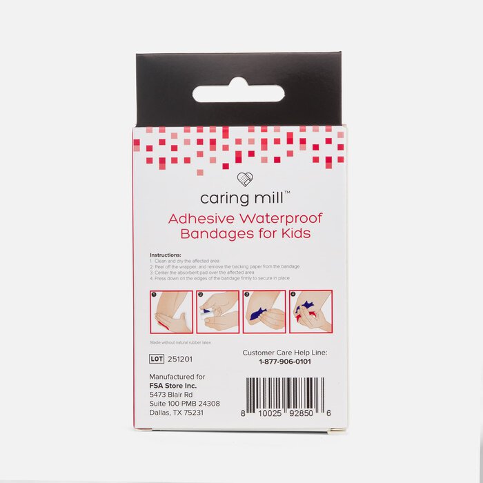 Caring Mill™ Adhesive Waterproof Bandages for Kids, Animal Shapes, 30 ct., , large