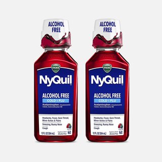 Vicks Nyquil Cold & Flu, Alcohol Free, 12 oz. (2-Pack)