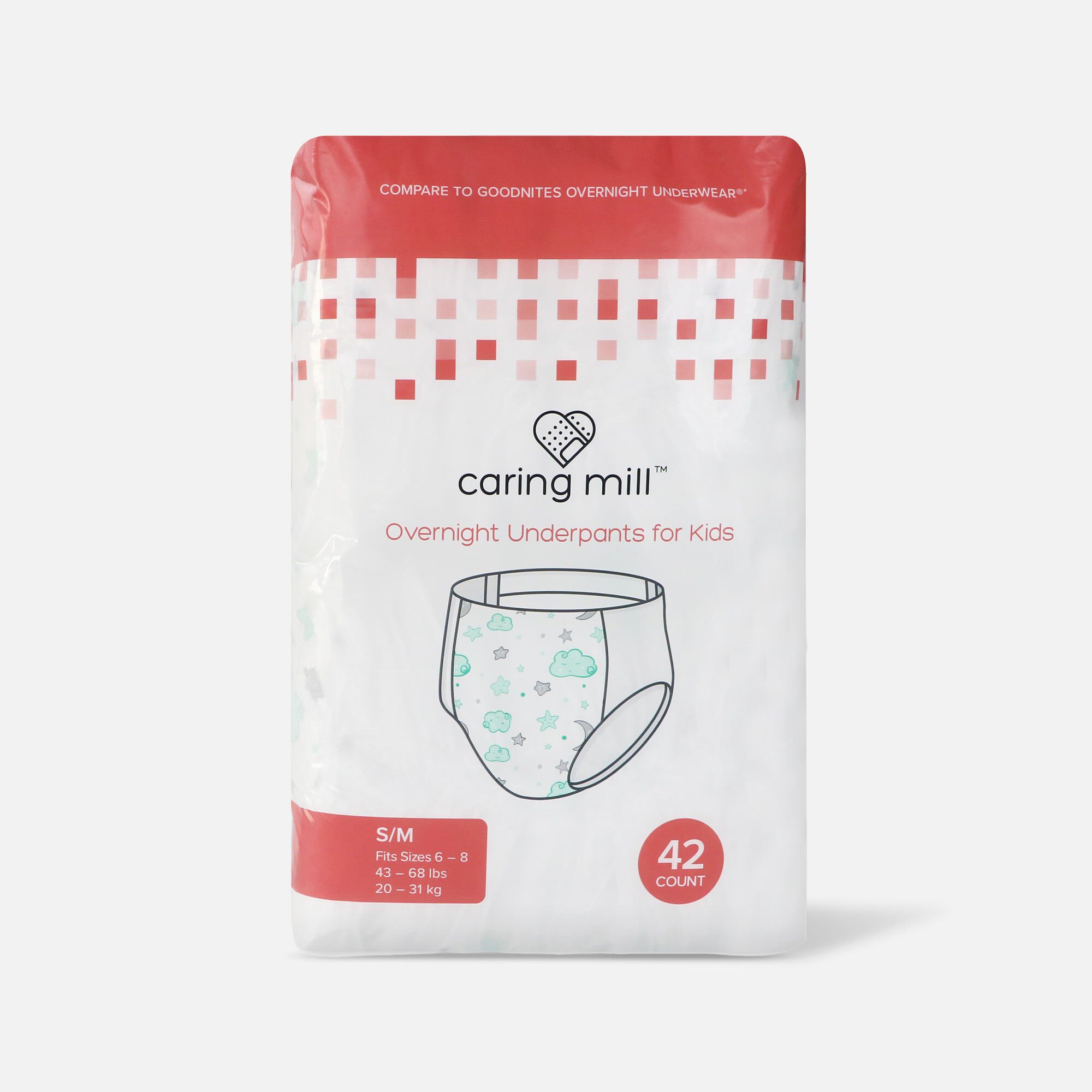 Caring Mill™ Overnight Underpants For Kids Small/Med, 42 ct., , large