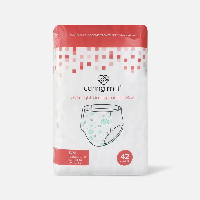 Caring Mill™ Overnight Underpants For Kids Small/Med, 42 ct., , large