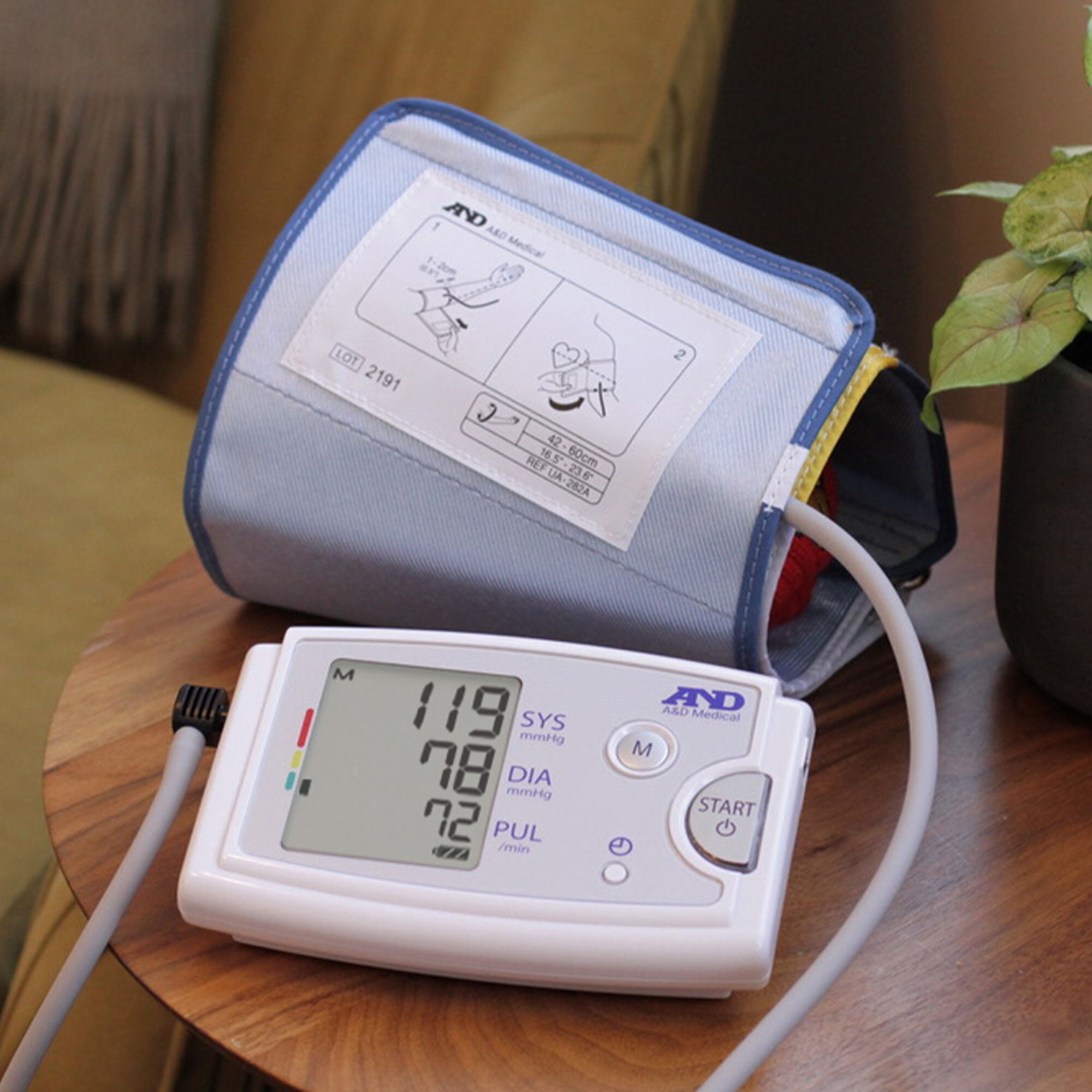 A&D Medical Blood Pressure Monitor with Extra-large Cuff and AC Adapter, , large