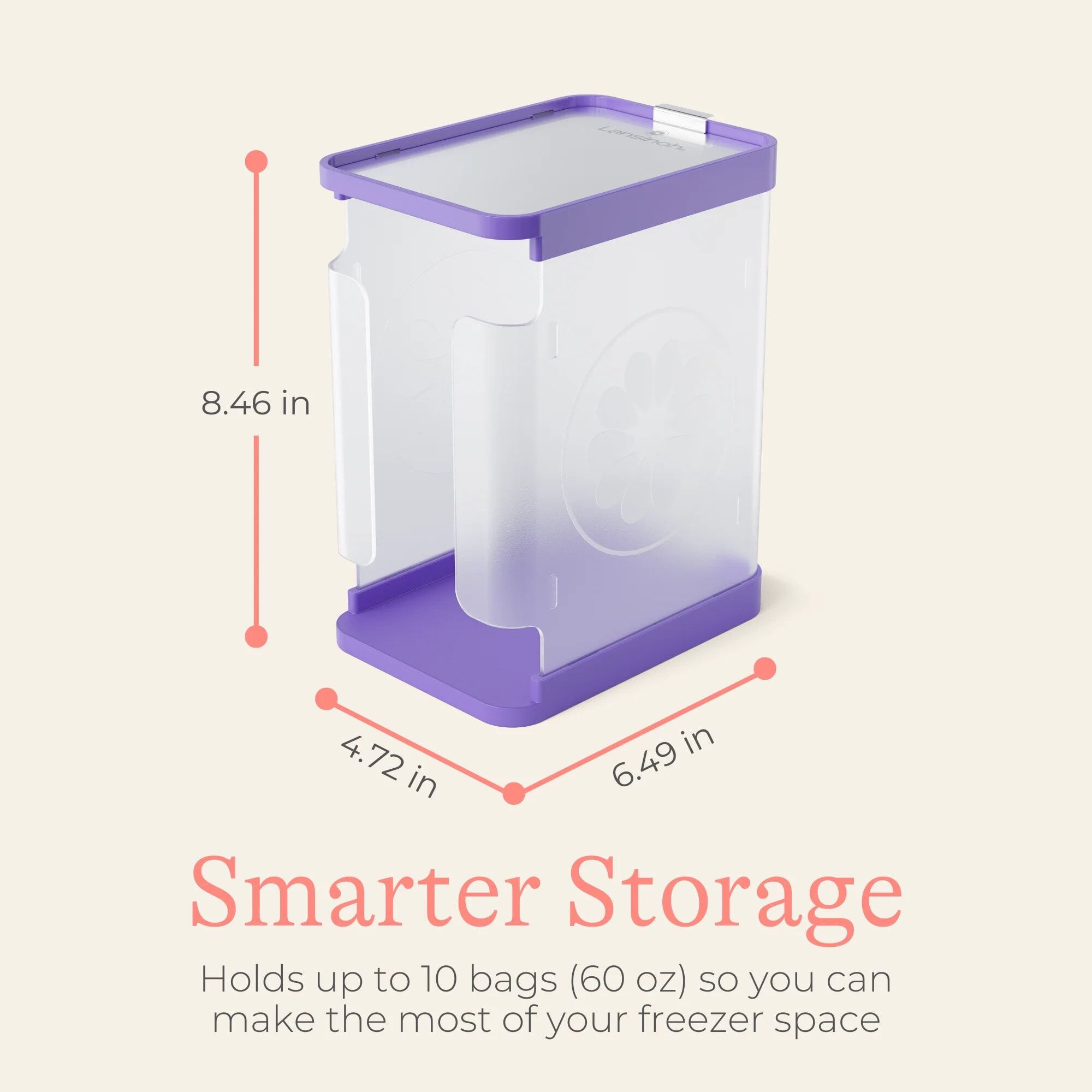 Lansinoh Breastmilk Bags Storage Container, , large
