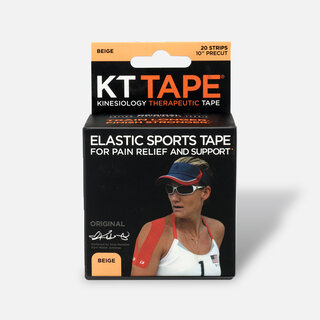 KT TAPE Original, Pre-cut, 20 Strip, Cotton, Beige