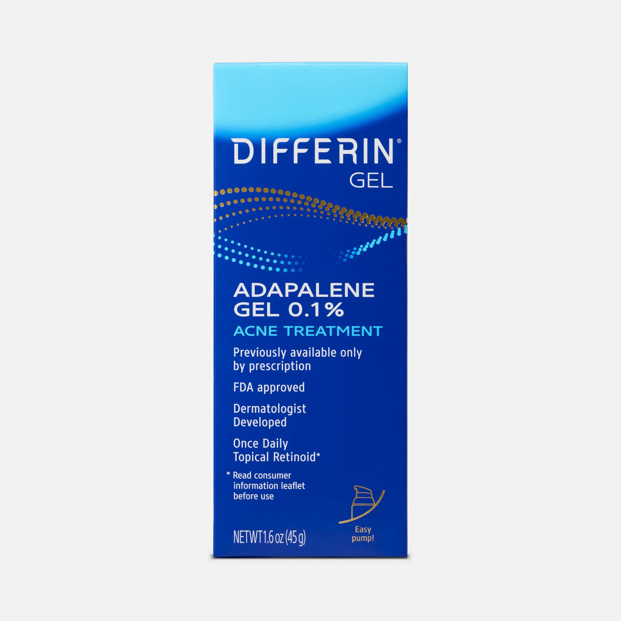 Differin 0.1% Adapalene Treatment Gel with Pump, , large