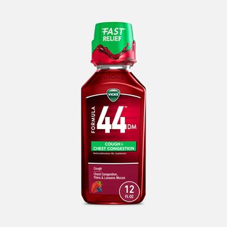 Vicks® Formula 44™ DM Cough & Congestion Liquid Cough Medicine, Berry, 12 fl oz.