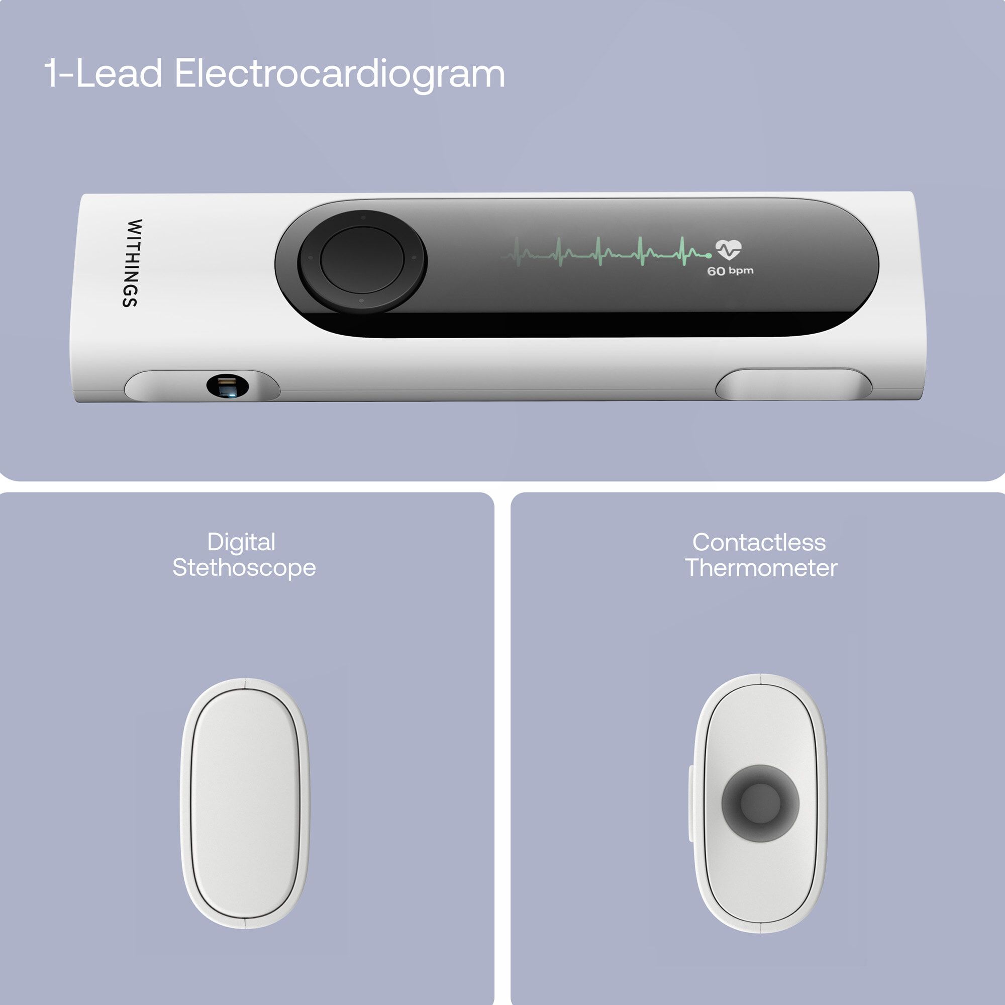 Withings BeamO 3-In-1 Complete Health Monitoring Tool, , large