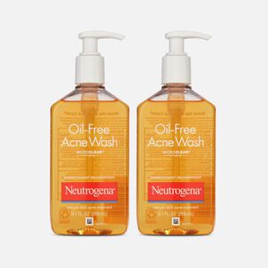 Neutrogena Oil-Free Acne Facial Wash, Fragrance Free, 9.1 fl oz. (2-Pack)