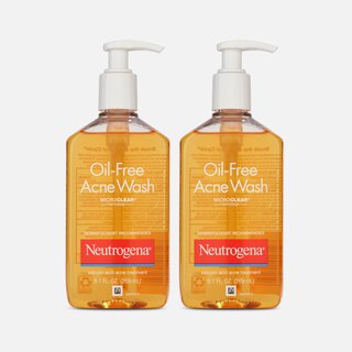 Neutrogena Oil-Free Acne Facial Wash, Fragrance Free, 9.1 fl oz. (2-Pack)