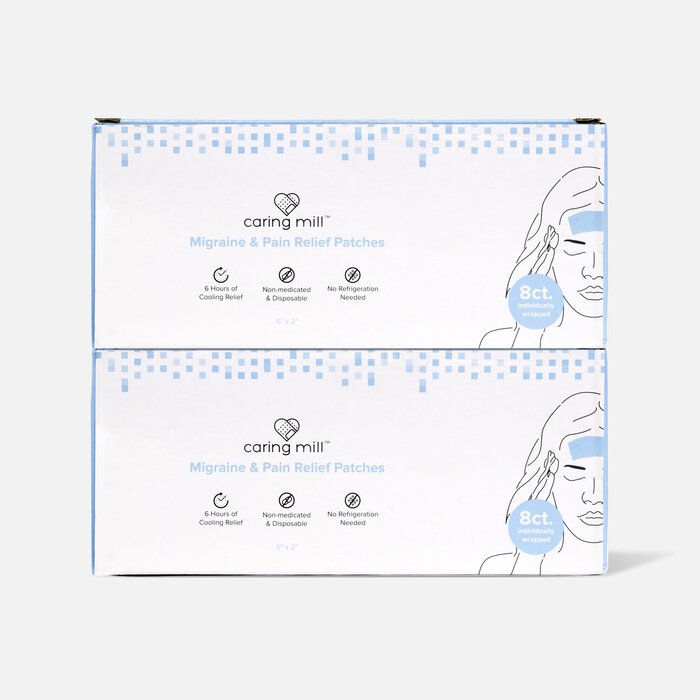 Caring Mill™ Migraine & Pain Relief Patches, 8 ct. (2-Pack), , large