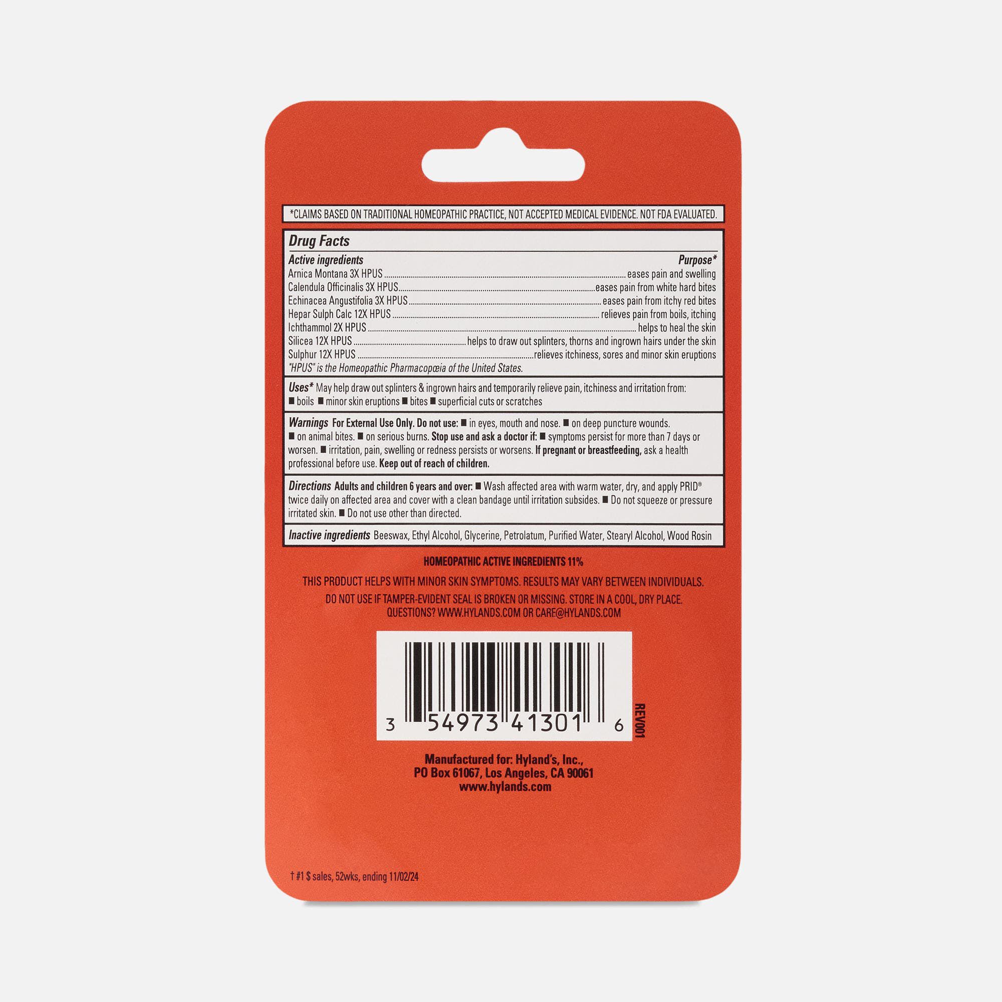 Hyland's® PRID® Pain Relief & Irritant Drawing Salve, 0.63 oz., , large