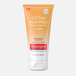 Neutrogena Oil-Free Acne Wash Cream Cleanser, 6.7 fl oz.