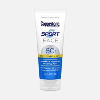 Coppertone Sport Face Sunscreen Lotion, SPF 60+, 2.5 fl oz.